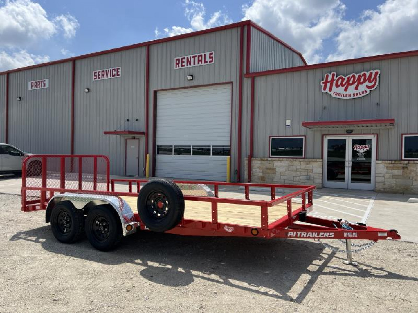 New 2024 PJ 83"x16' Tandem Axle Utility Trailer - UL
