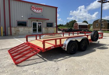 New 2024 PJ 83"x16' Tandem Axle Utility Trailer - UL