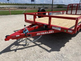 New 2024 PJ 83"x16' Tandem Axle Utility Trailer - UL
