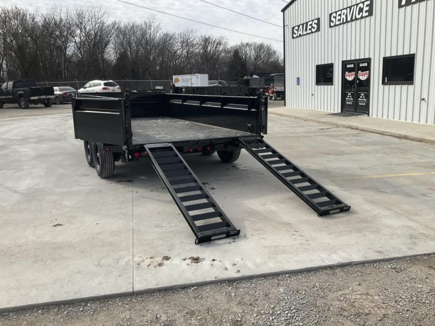 New 2025 Load Trail 83"x14' Tandem Low-Pro Dump w/ 24" Sides