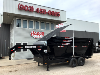 GoodGuys 83"x14' GN Roll Off Dump Trailer & 3 Bin Package