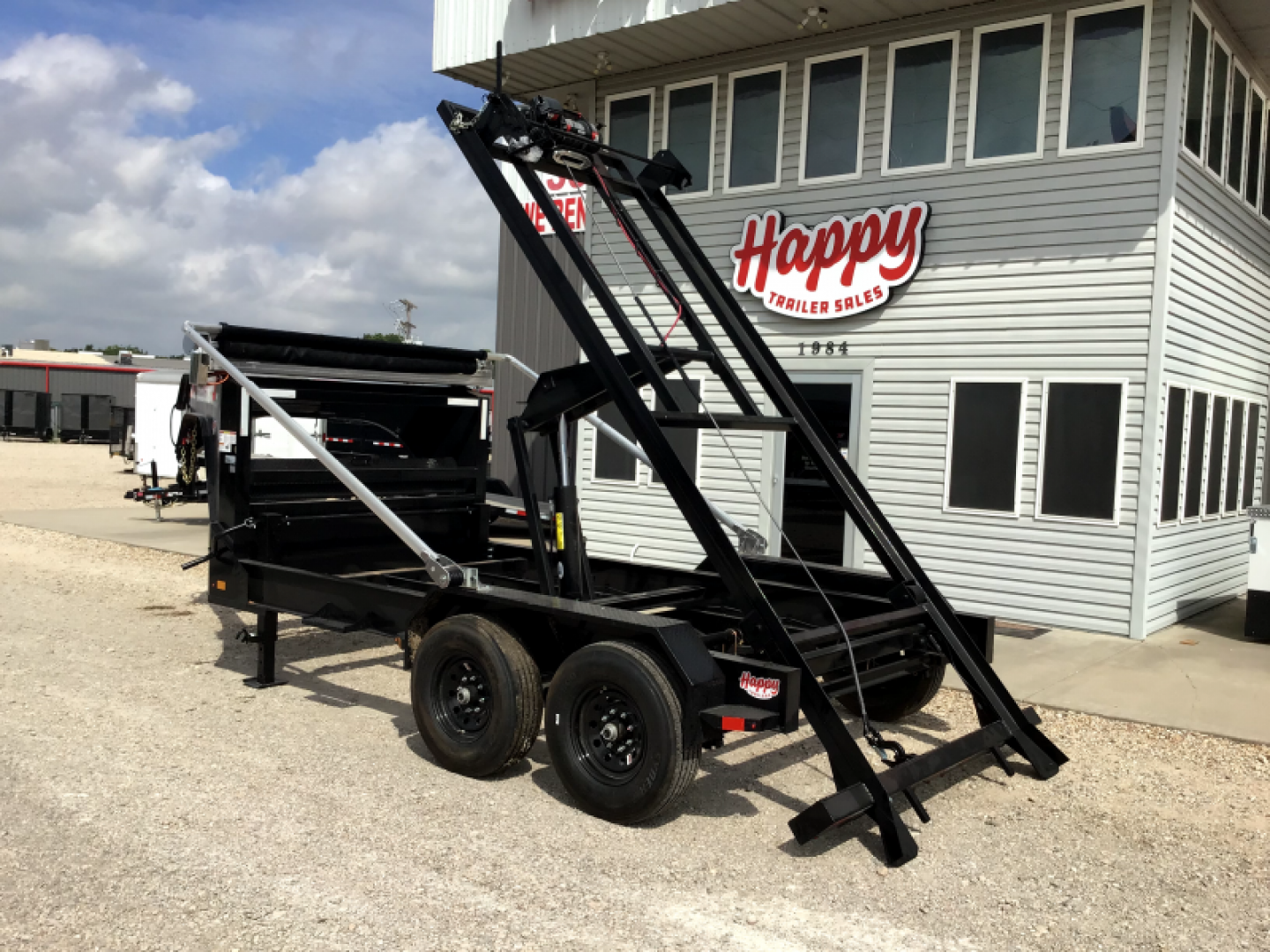 New GoodGuys 83"x14' GN Roll Off Dump Trailer & 4 Bin Package