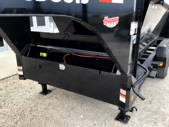 New GoodGuys 83"x14' GN Roll Off Dump Trailer & 4 Bin Package