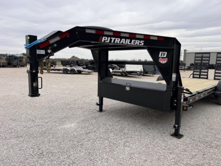 New 2025 PJ 83''x24' GN 8" I-Beam Equipment Trailer - EV