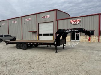 *USED* 2023 PJ 24'x102" GN Flatbed Trailer- LS