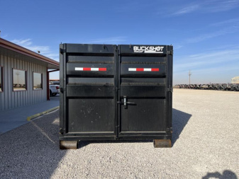 New Buckshot Trailers Roll-Off Dump Bin w/ 72" Sides