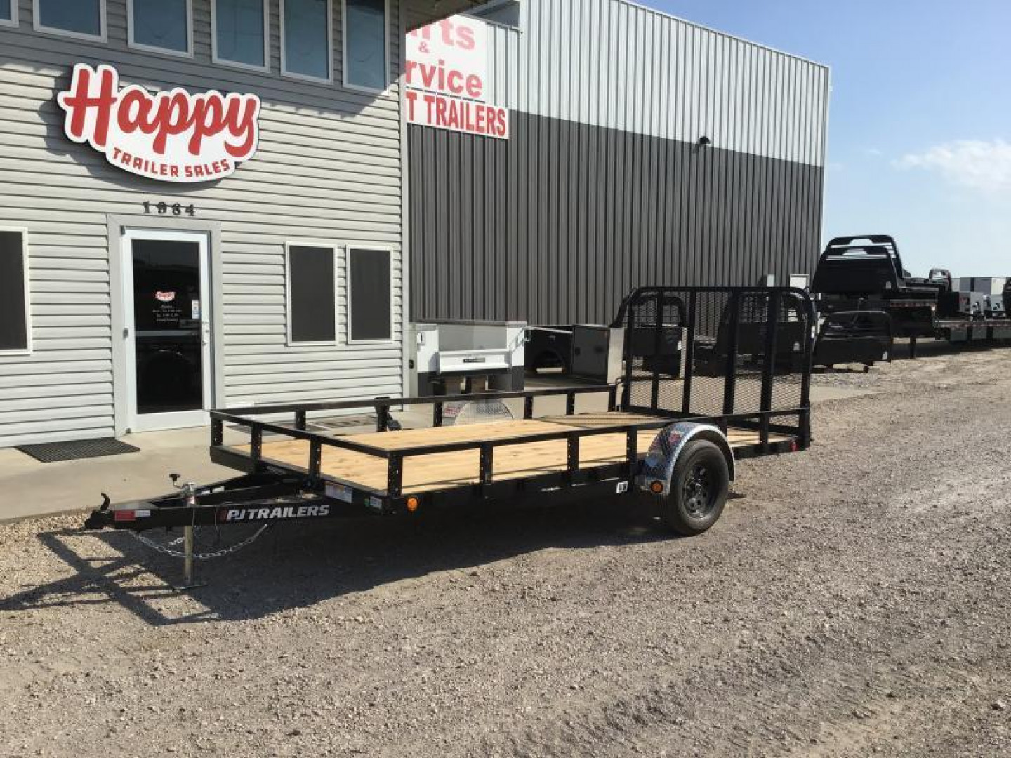 New 2025 PJ 83"x14' Single Axle Utility Trailer - U8