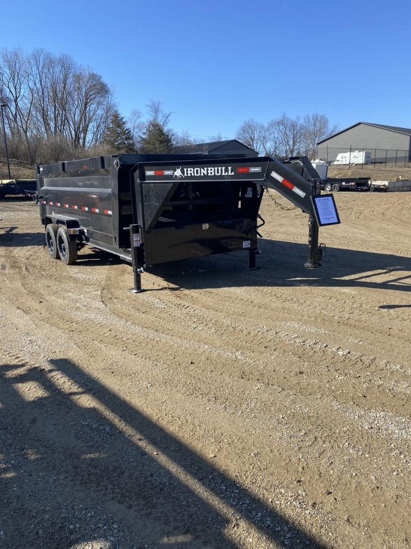 New IronBull 83" x 14' Gooseneck Dumps