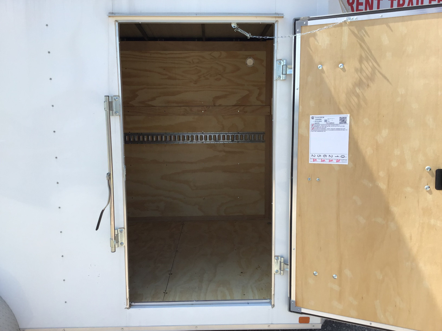 Used 2024 Carry-On 7'x16' V-Nose Enclosed Cargo Trailer - CGRCM