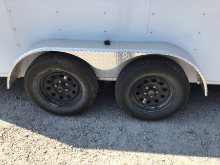 Used 2024 Carry-On 7'x16' V-Nose Enclosed Cargo Trailer - CGRCM