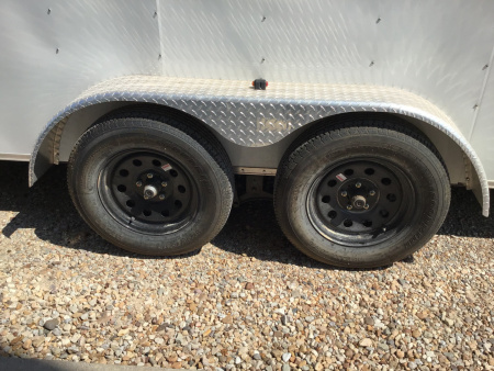 Used 2024 Carry-On 7'x16' V-Nose Enclosed Cargo Trailer - CGRCM