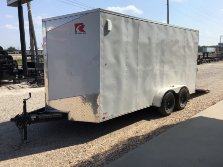Used 2024 Carry-On 7'x16' V-Nose Enclosed Cargo Trailer - CGRCM