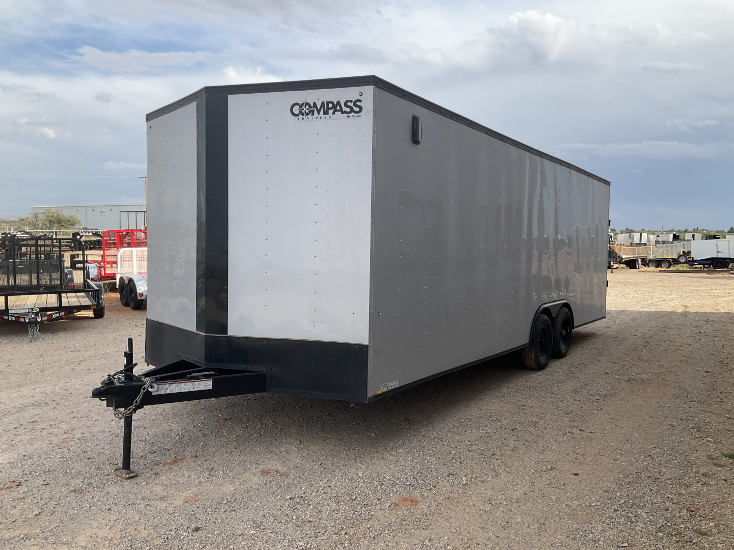 Used 2024 Compass 8.5x24' Enclosed Cargo Trailer - Indigo DLX