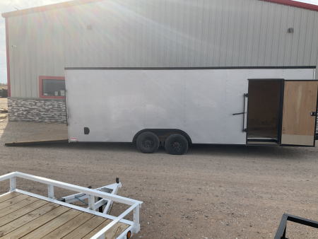 Used 2024 Compass 8.5x24' Enclosed Cargo Trailer - Indigo DLX