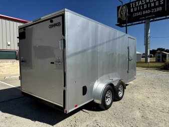 New 2025 Compass 7'x16' Enclosed Cargo Trailer - Indigo DLX