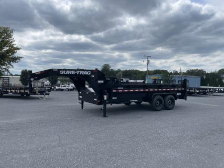 New 2026 Sure-Trac 7X16 Pro Series Gooseneck Dump Trailer