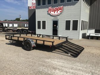 New 2025 PJ 83"x14' Single Axle Utility Trailer - U8