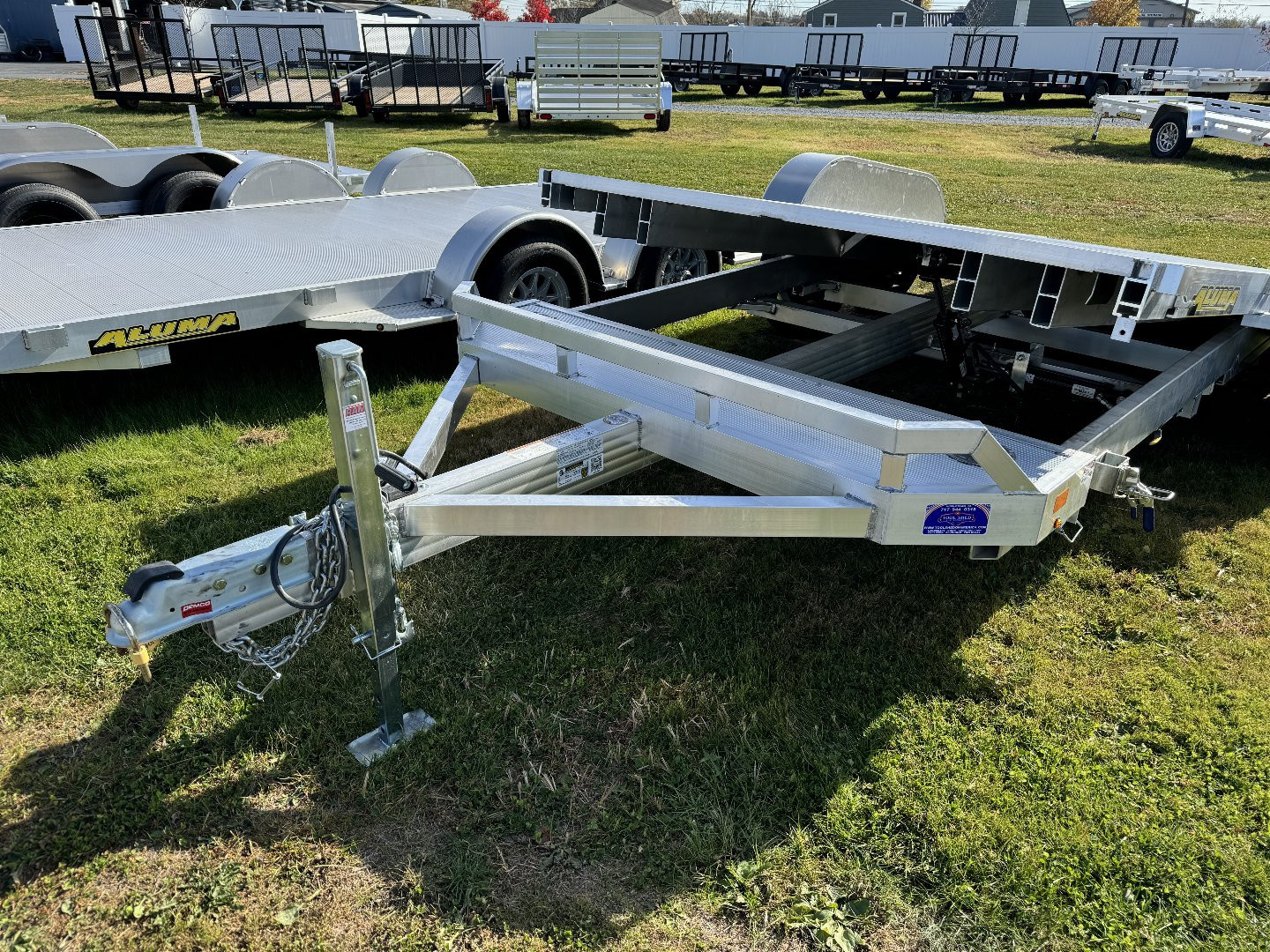 New 2026 Aluma 8216H Heavy Tilt Hauler 9990 LB GVW Car / Racing Trailer