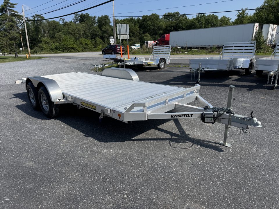 Used 2025 Aluma 8216H Heavy Tilt Hauler Car / Racing Trailer