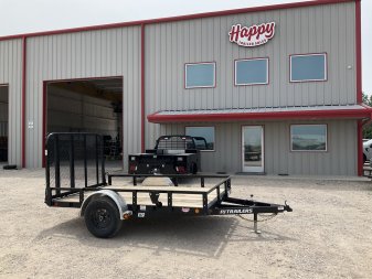 2025 PJ 77"x10' Single Axle Utility Trailer - U7