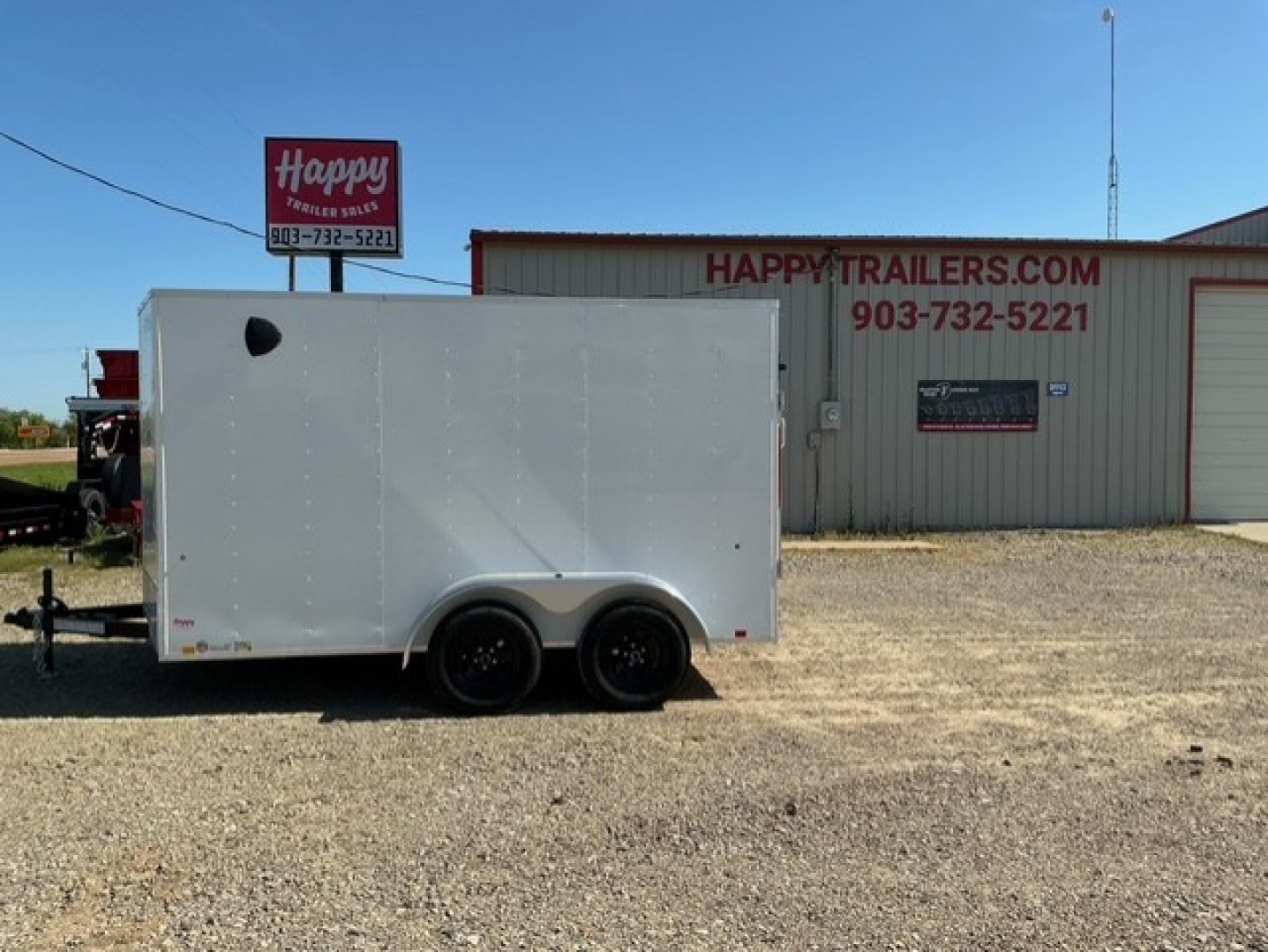 New 2025 Compass 7'x12' Enclosed Cargo Trailer - Indigo DLX