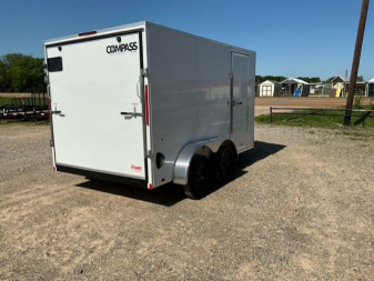 New 2025 Compass 7'x12' Enclosed Cargo Trailer - Indigo DLX