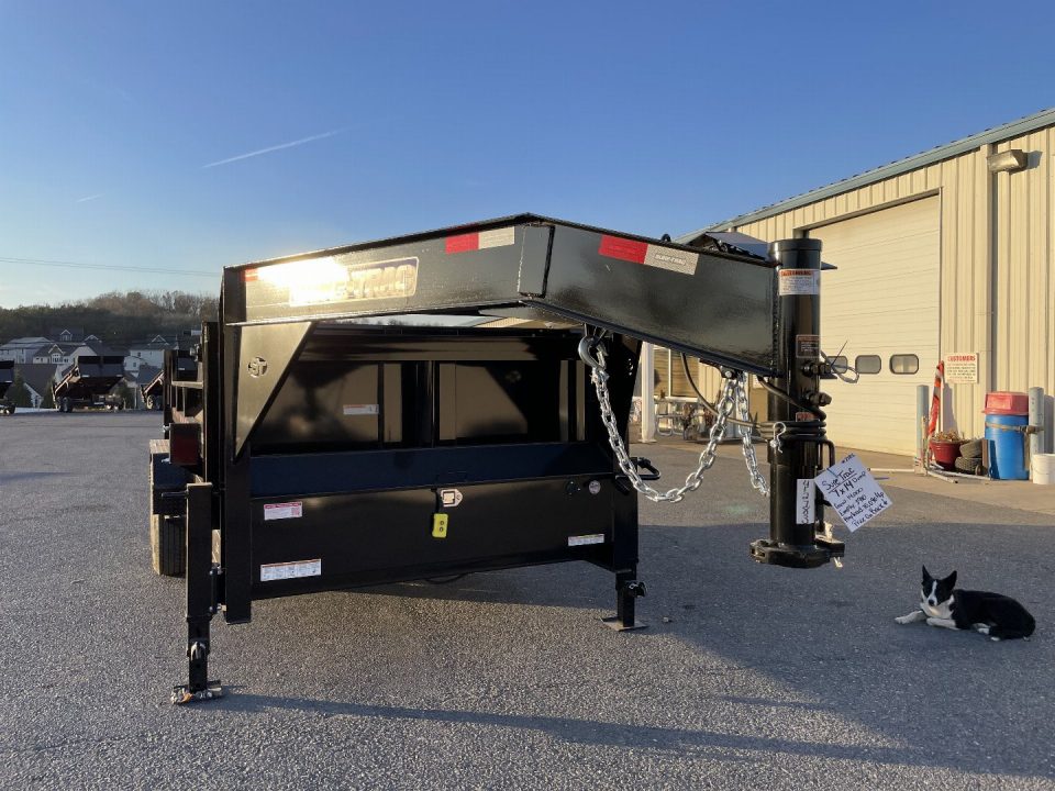 New 2026 Sure-Trac 7X14 Gooseneck Dump Trailer