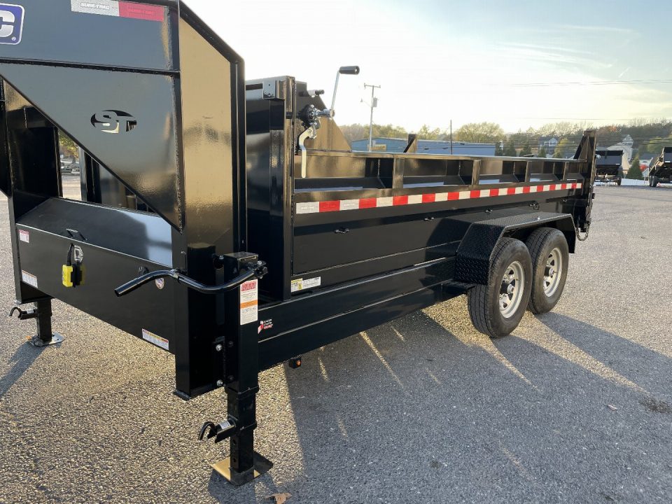 New 2026 Sure-Trac 7X14 Gooseneck Dump Trailer
