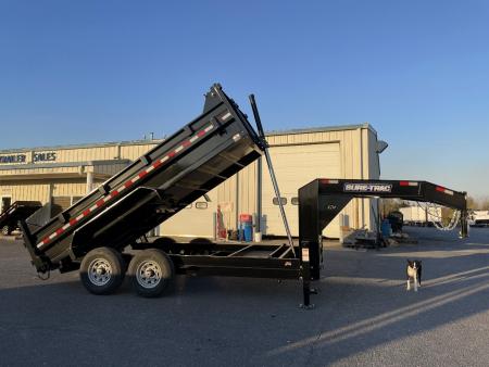 New 2026 Sure-Trac 7X14 Gooseneck Dump Trailer