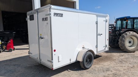 New 2025 Car Mate 6x12 Sportster Cargo Trailer w/ Barn Doors