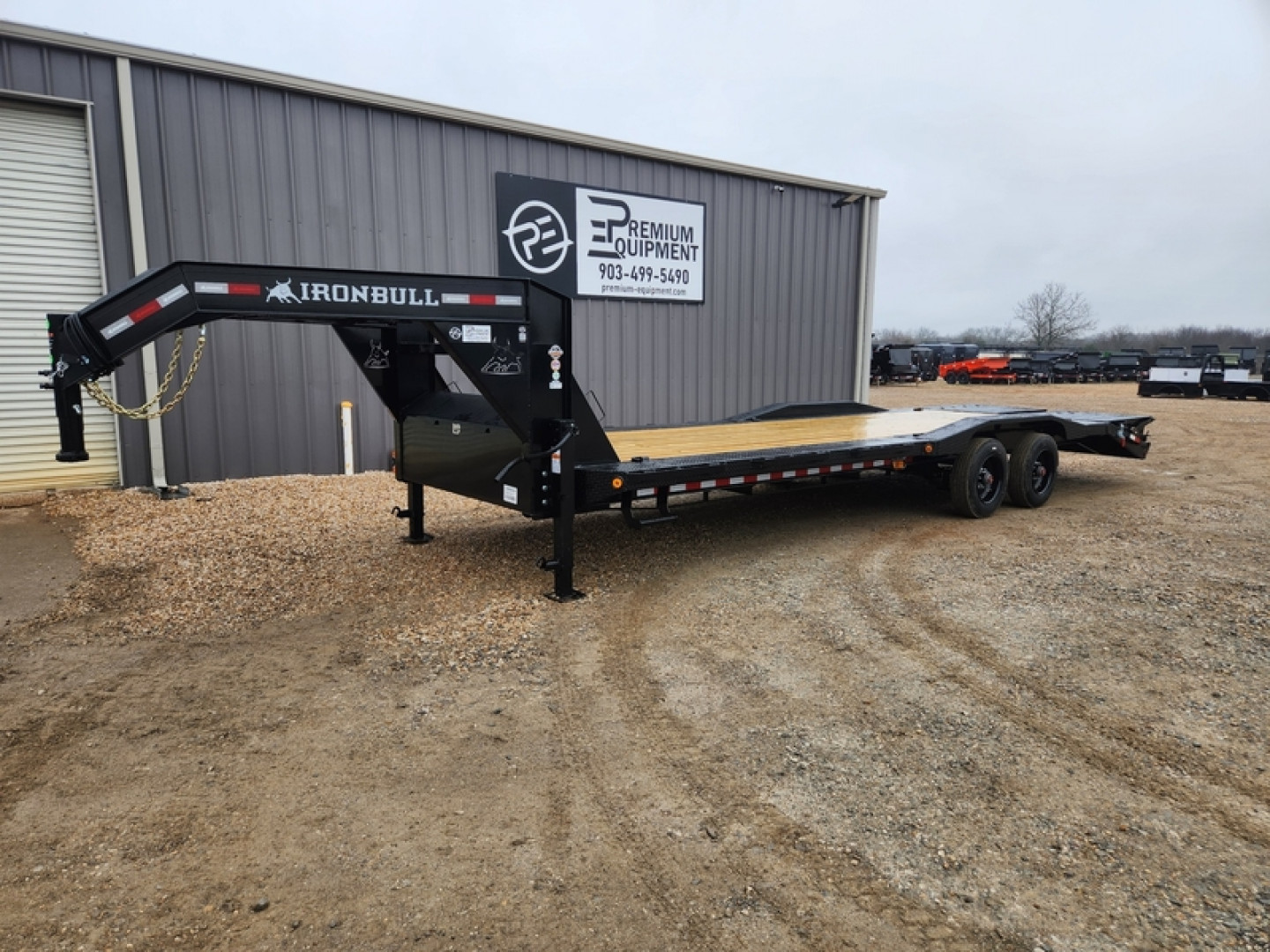 New 2026-Iron-Bull-Trailers-102”x28’-HD-Gooseneck-I-Beam-Equipment-Trailer-Black-1906954