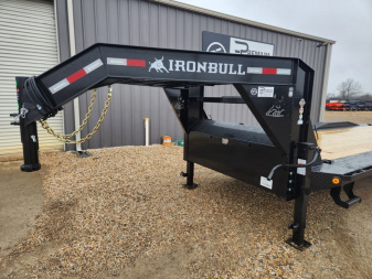 New 2026-Iron-Bull-Trailers-102”x28’-HD-Gooseneck-I-Beam-Equipment-Trailer-Black-1906954
