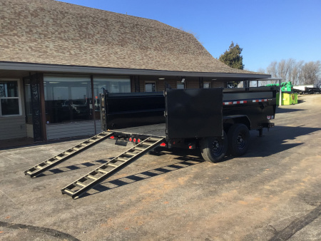 New 2024 PJ 83"x14' BP Tandem Axle Low Pro Telescopic Dump w/ 36" Sides - DT