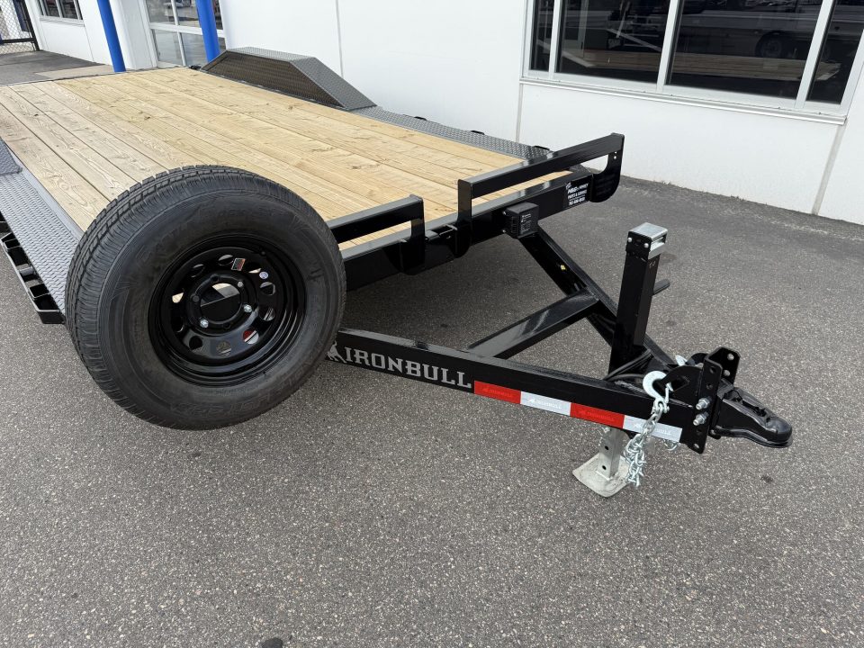 New 102x20 (17+3) 10K WIDE BODY EQUIPMENT TRAILER - BLACK