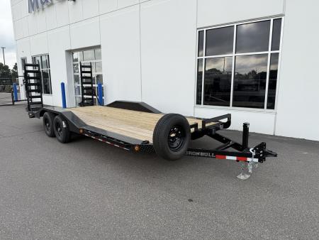 New 102x20 (17+3) 10K WIDE BODY EQUIPMENT TRAILER - BLACK