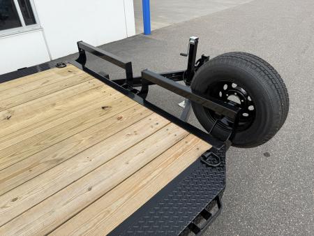 New 102x20 (17+3) 10K WIDE BODY EQUIPMENT TRAILER - BLACK