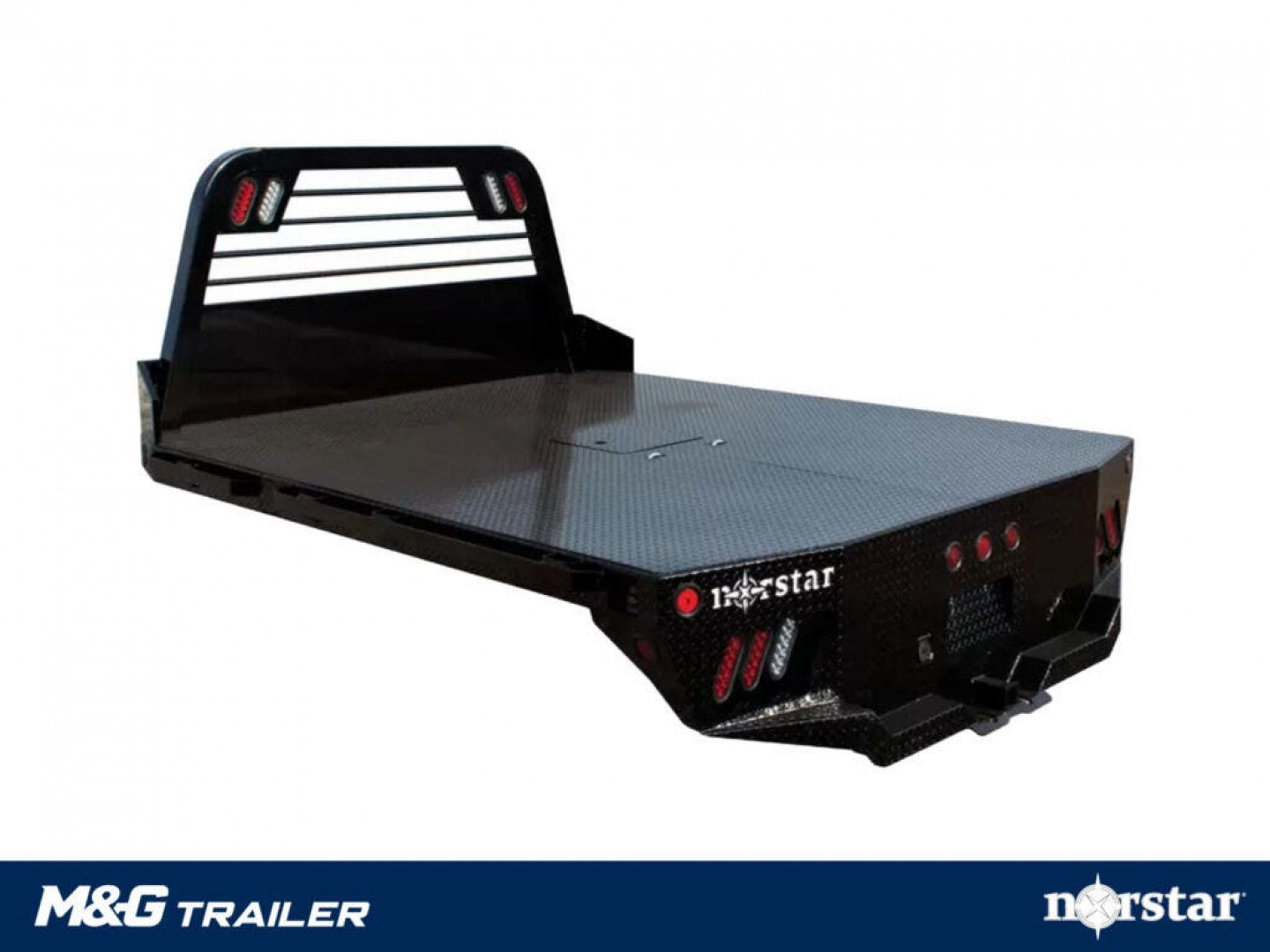 New 8'6" L X 84" W DIAMOND PLATE FLAT BED