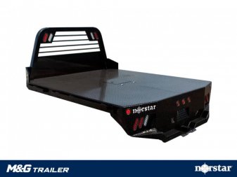 New 8'6  L X 84  W DIAMOND PLATE FLAT BED