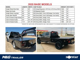 New 9'4" L X 97" W SKIRTED DIAMOND PLATE FLAT BED