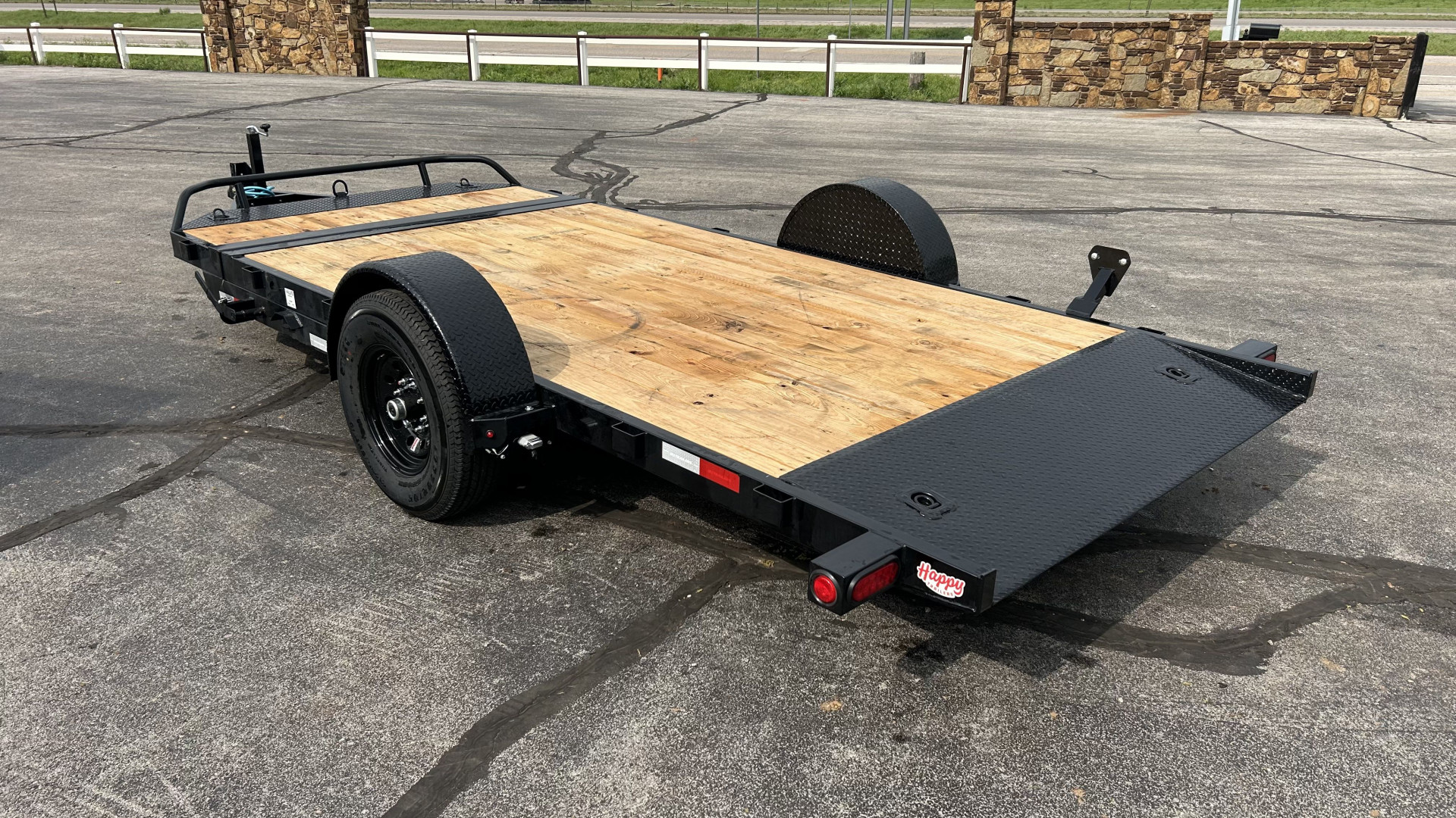 New 2025 PJ 81"x16' BP 5" Channel Single Axle HD Tilt - T1