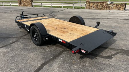 New 2025 PJ 81"x16' BP 5" Channel Single Axle HD Tilt - T1