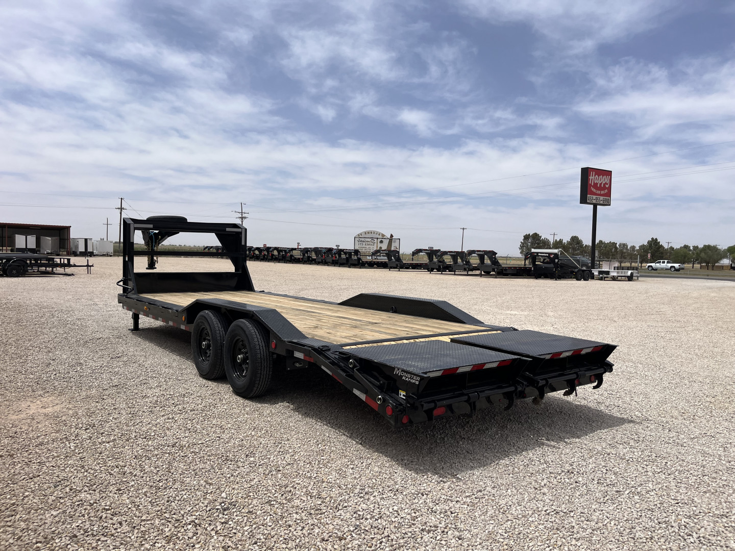 New 2025 PJ 102"x24' GN 6" Channel Super-Wide Equipment Trailer - B6