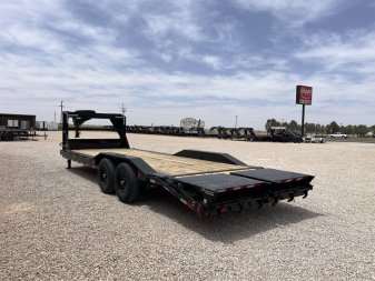 New 2025 PJ 102"x24' GN 6" Channel Super-Wide Equipment Trailer - B6