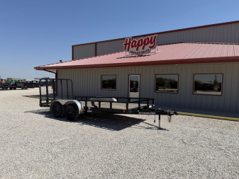2026 PJ 83"x16' Tandem Axle Utility Trailer - UL