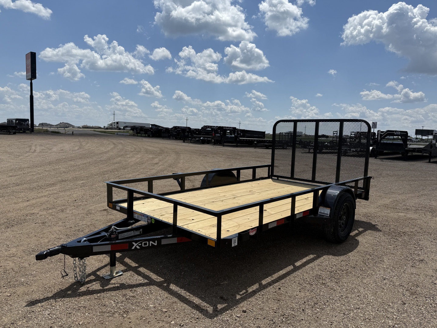 New 2025 X-On 77"x12' Single Axle Utility Trailer - U2