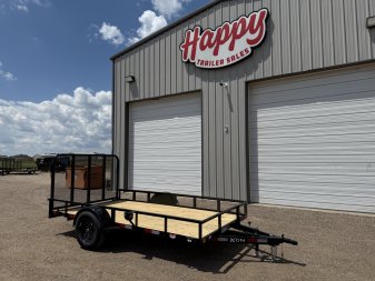 New 2025 X-On 77"x12' Single Axle Utility Trailer - U2