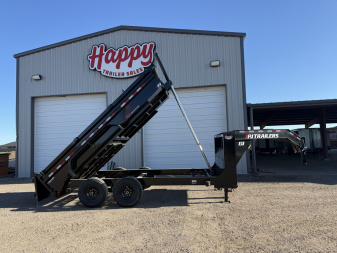 2025 PJ 83"x14' GN Tandem Axle Low Pro Telescopic Dump w/ 24" Sides - DT