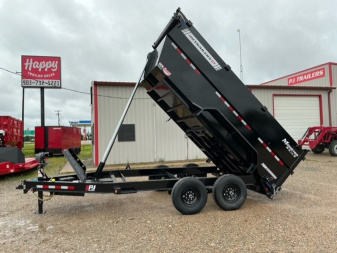 2025 PJ 83"x14' BP Tandem Axle Low Pro Telescopic Dump w/ 48" Sides - DT