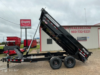 2026 PJ 83"x14' BP Tandem Axle Low Pro Telescopic Dump w/ 24" Sides - DT