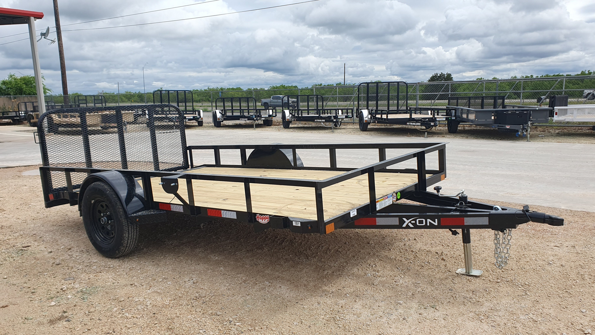 New 2025 X-On 77"x12' Single Axle Utility Trailer - U2
